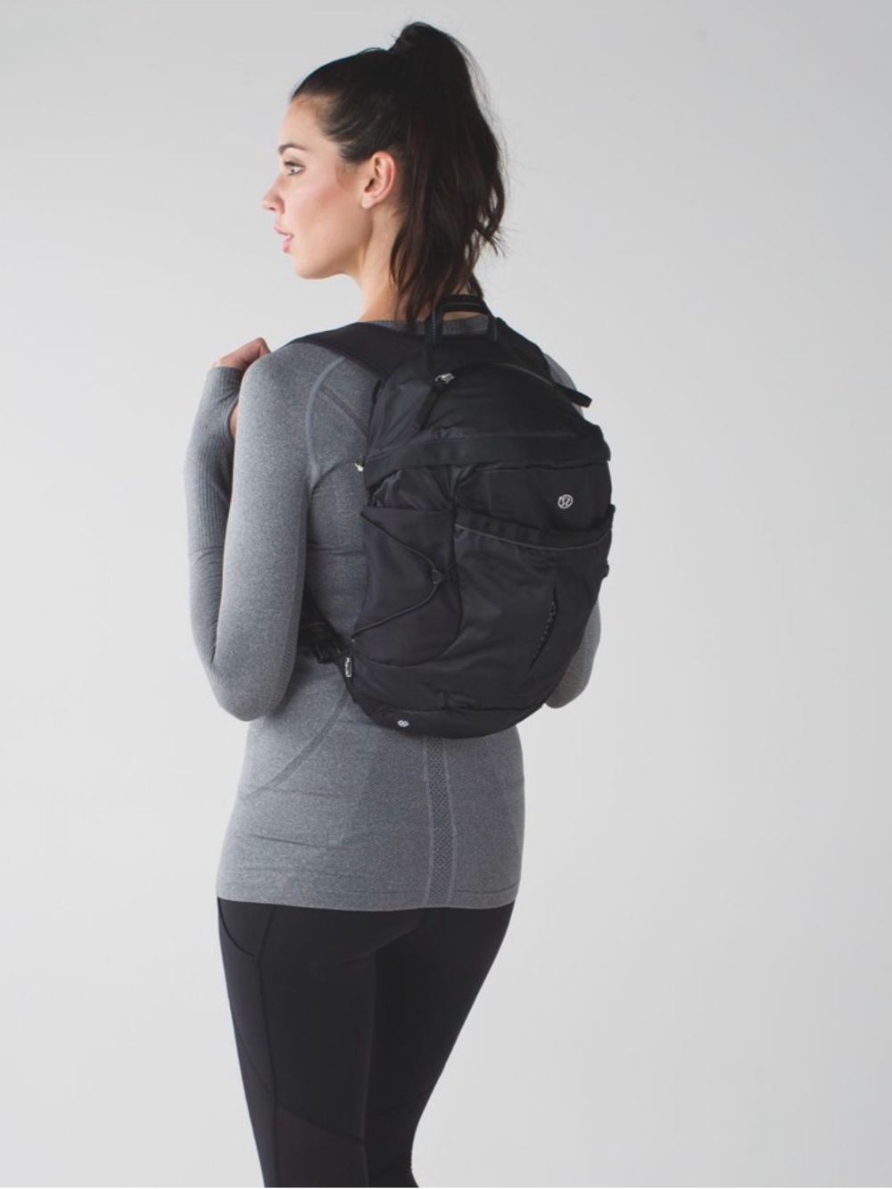 Lululemon Run All Day Black Running Backpack Athletic Lightweight